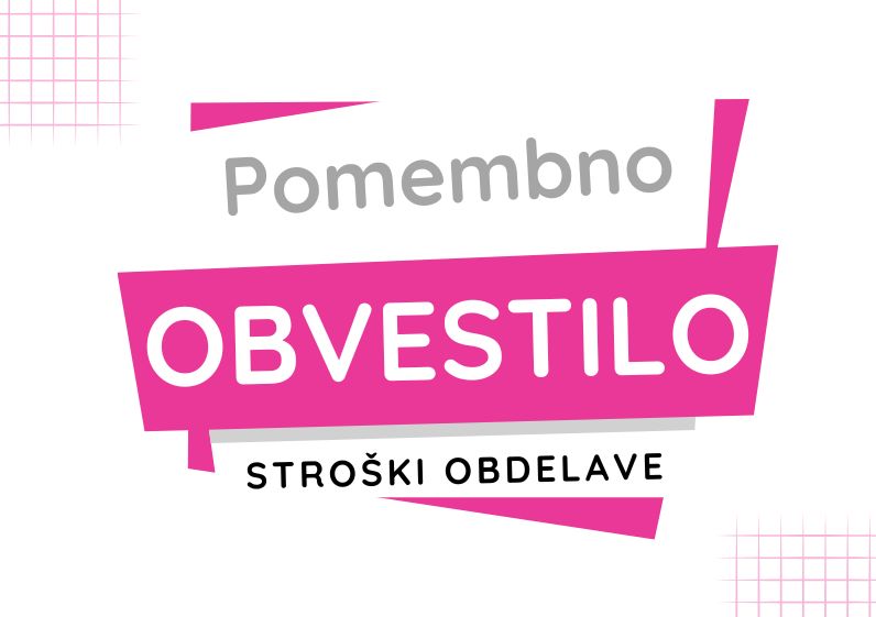 Sprememba stroškov obdelave spletnih naročil