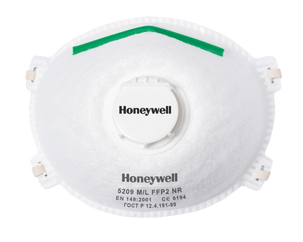 Maska - zaščitna, tip FFP2, z ventilom, Honeywell 5209
