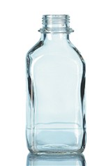 Steklenica - reagentna, štirioglata, brezbarvno steklo