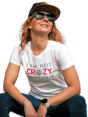 Majica - ženska, Shine, ''I'm not Crazy I just work in the lab''