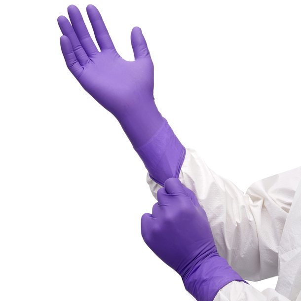Rokavice - NITRIL, nepudrane, XTRA, vijolične (purple)